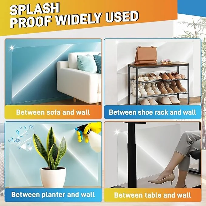 Self- Adhesive Transparent Electrostatic Wall Protection Film (Buy 1 Get 1 Free)